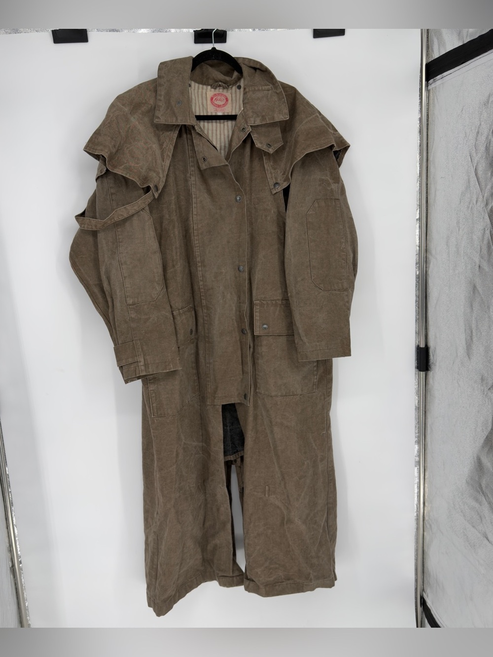 The Australian Outback Collection Brown Long Duster Coat Large Mens